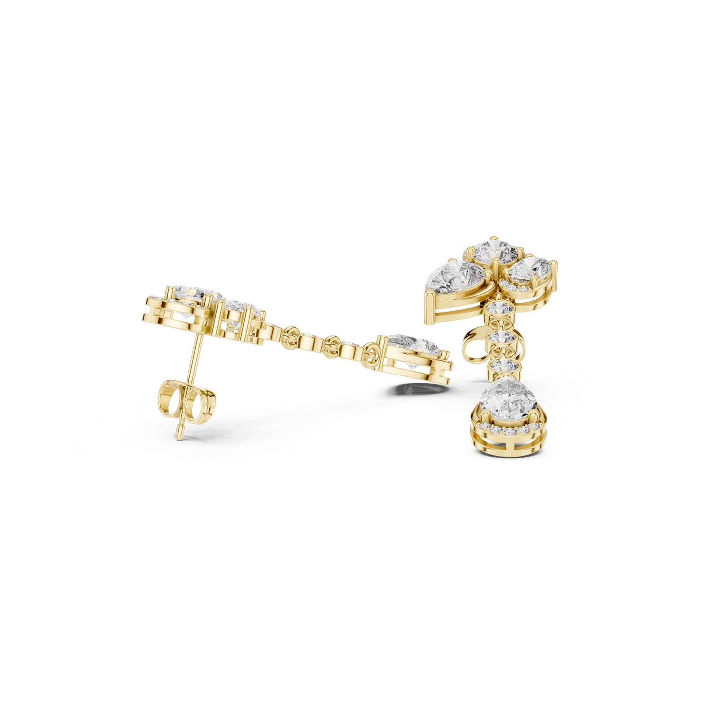 Imperial Cascade Lab Grown Diamond Drop & Dangle Earrings