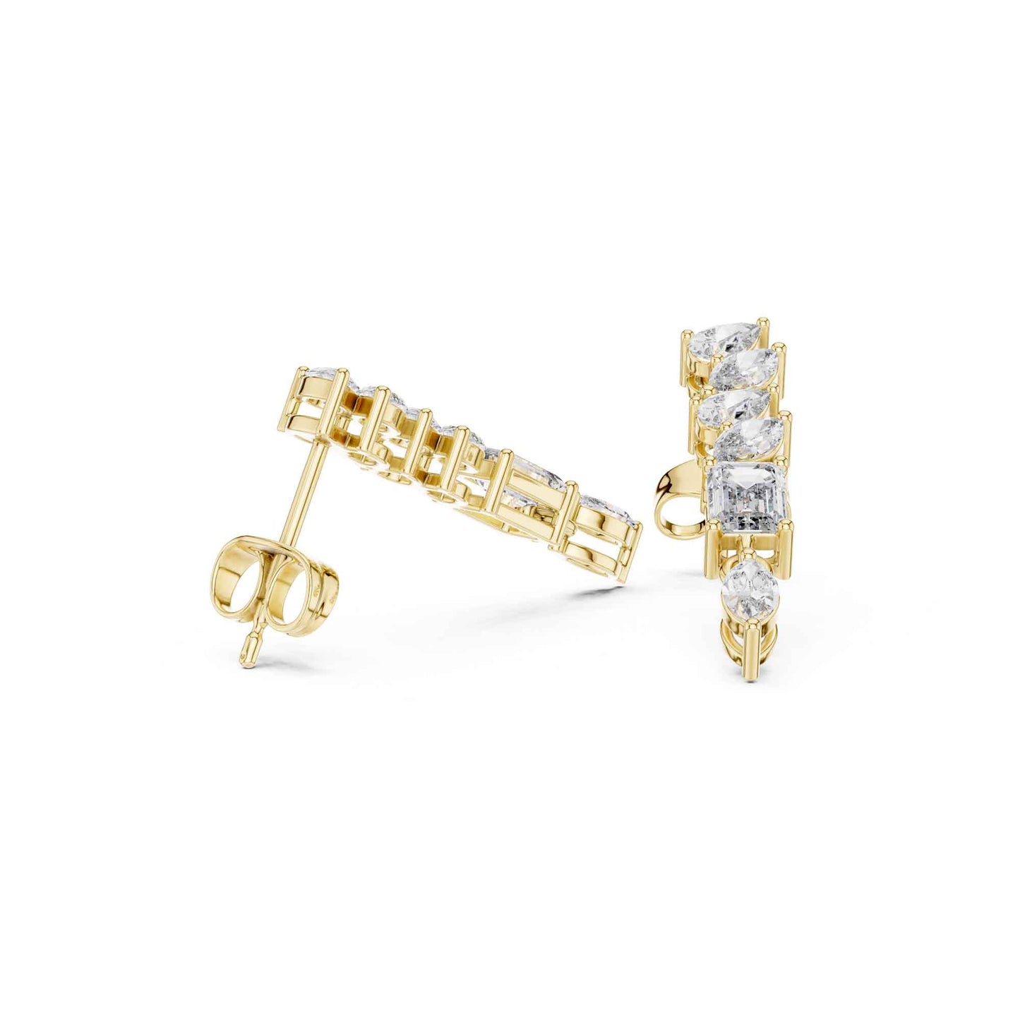 Linear Radiance Lab Grown Diamond Drop & Dangle Earrings
