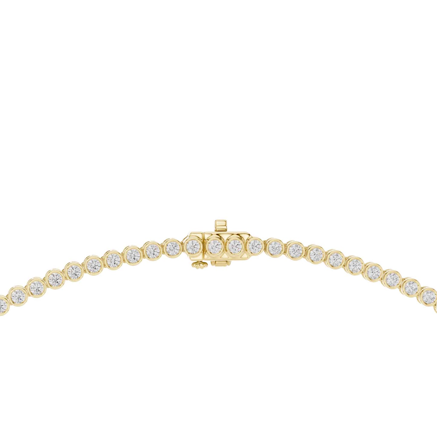 Round Cut Graduated Lab Grown Diamond Necklace