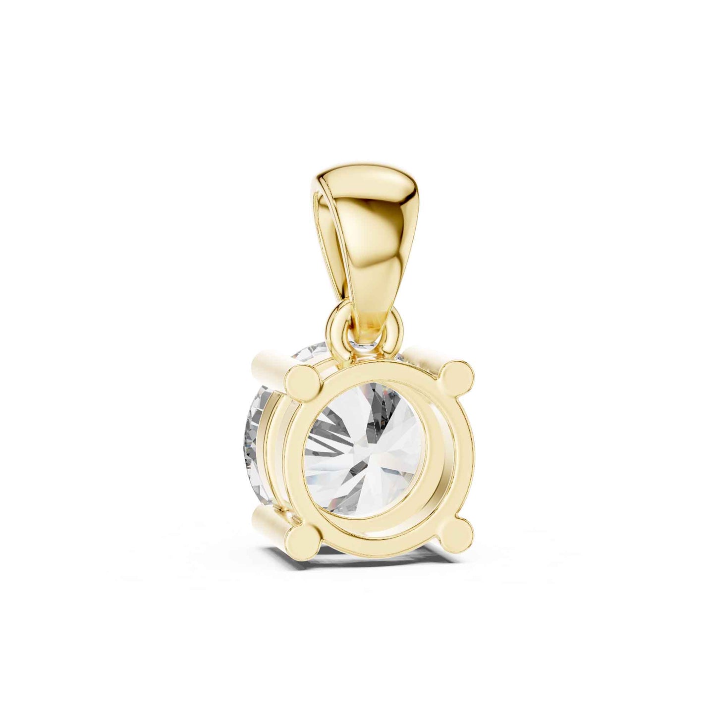 Round Cut Solitaire Lab Grown Diamond Chain & Pendant