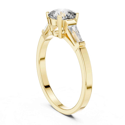 1 Carat Cushion Cut Halo Lab Grown Diamond Engagement Ring with Pavé Frame