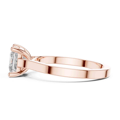 1 Carat Princess Cut Lab Diamond Solitaire Ring
