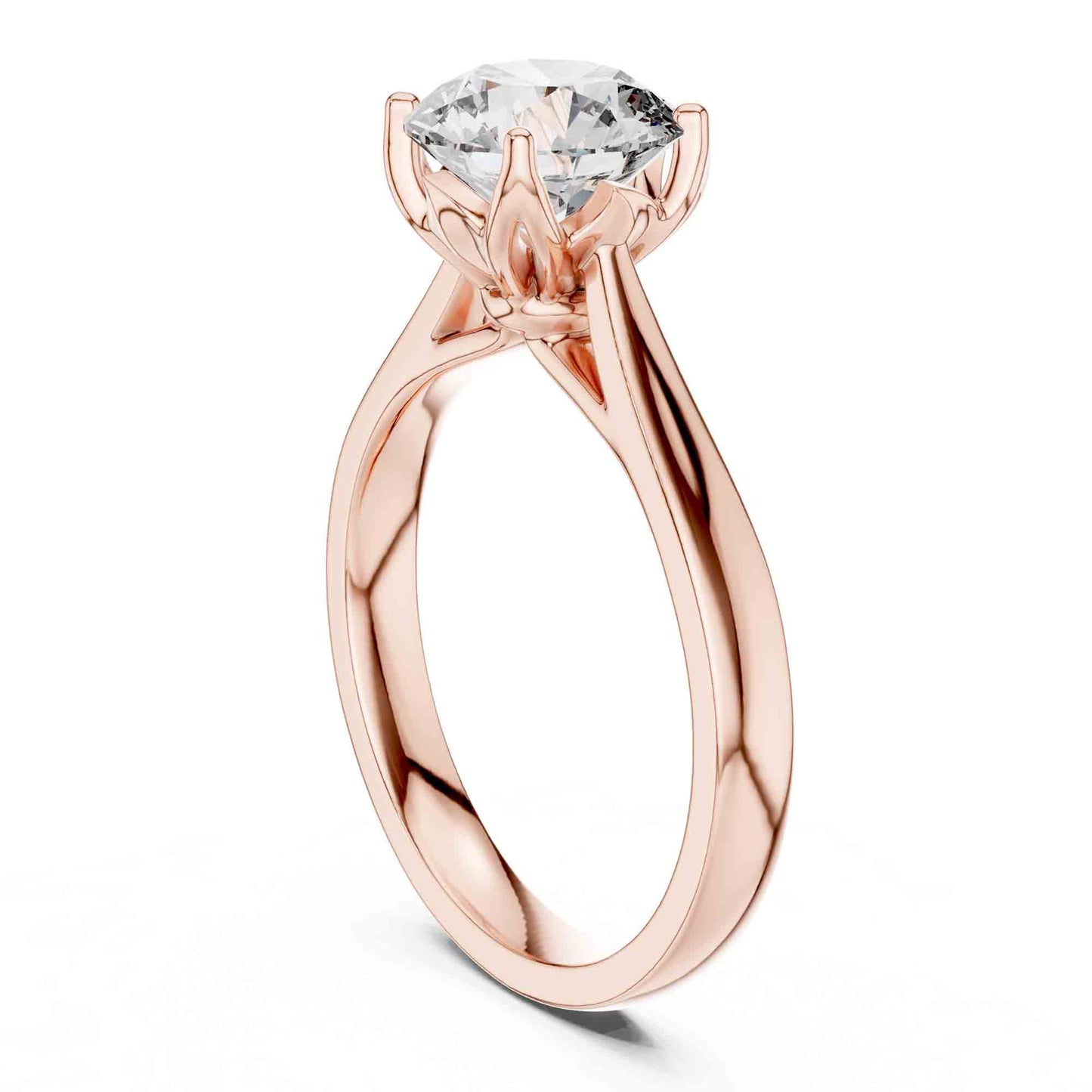 1.5 Carat Round Lab-Grown Diamond Solitaire Ring