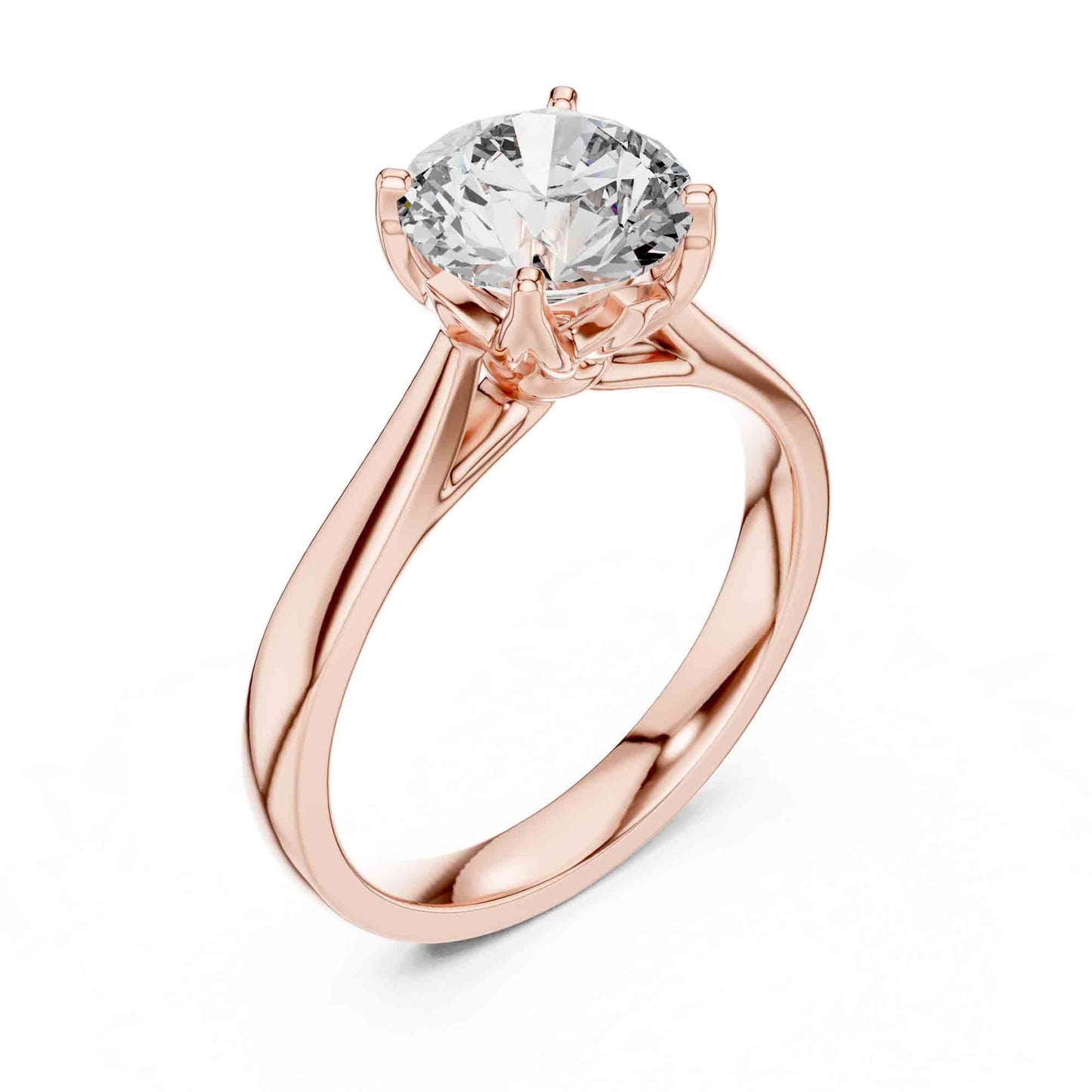 1.5 Carat Round Lab-Grown Diamond Solitaire Ring