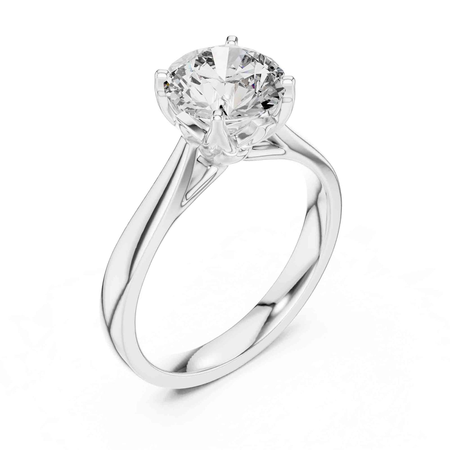 1.5 Carat Round Lab-Grown Diamond Solitaire Ring