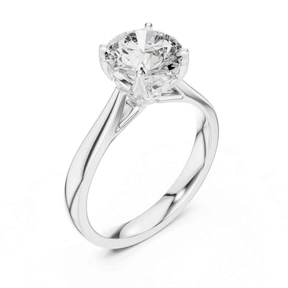 1.5 Carat Round Lab-Grown Diamond Solitaire Ring
