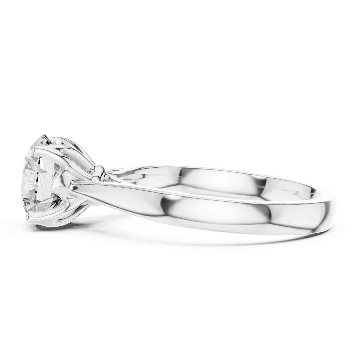 1.5 Carat Round Lab-Grown Diamond Solitaire Ring