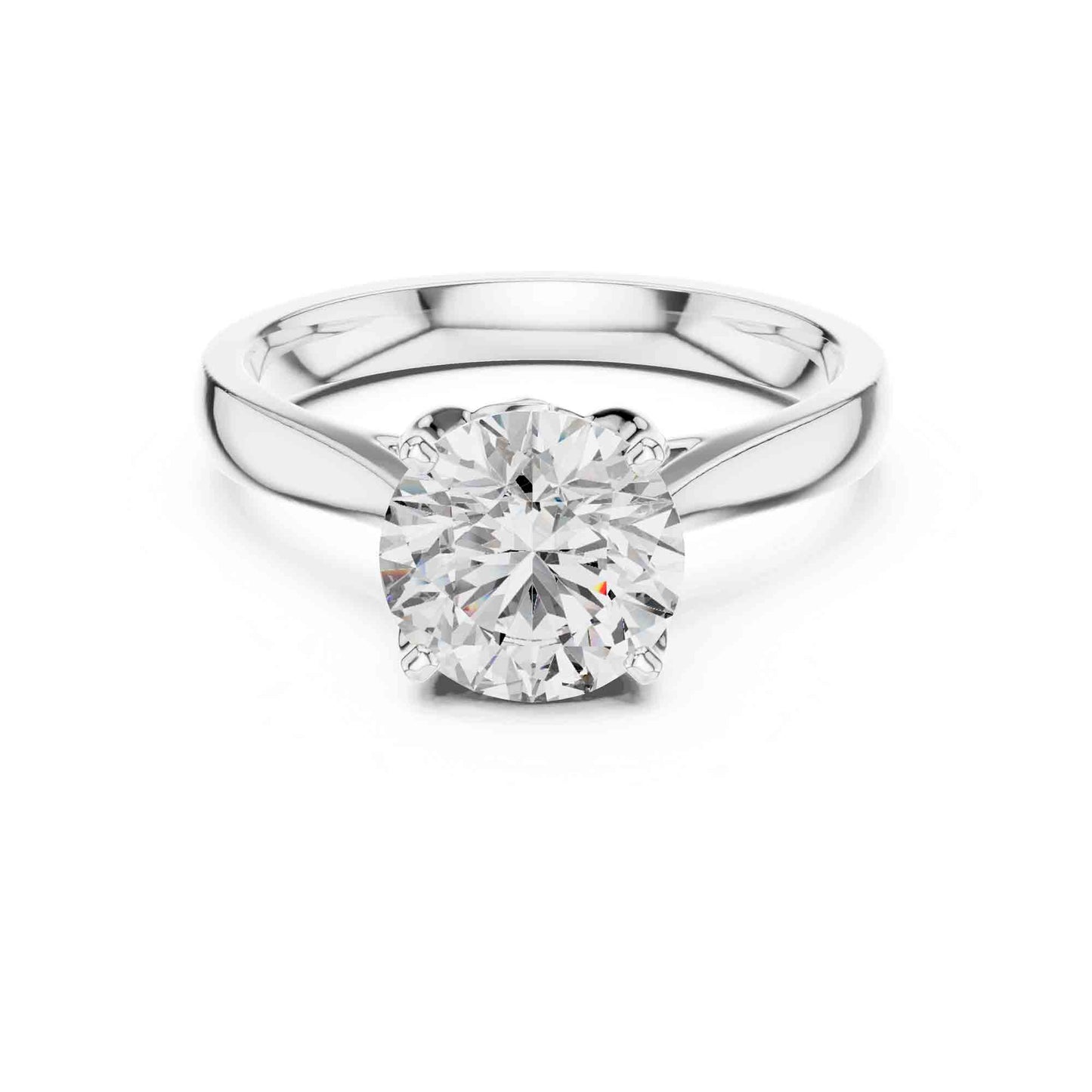 1.5 Carat Round Lab-Grown Diamond Solitaire Ring