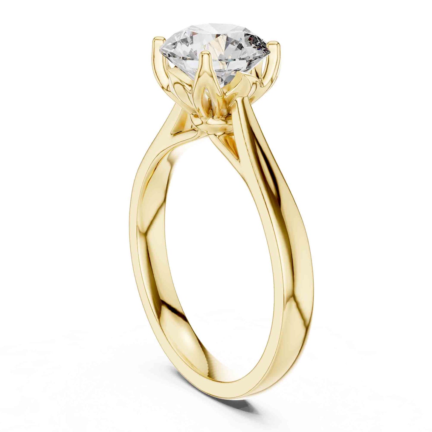 1.5 Carat Round Lab-Grown Diamond Solitaire Ring