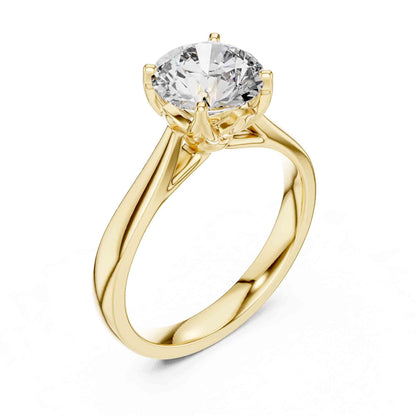 1.5 Carat Round Lab-Grown Diamond Solitaire Ring