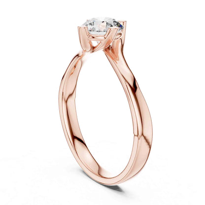 0.50 Carat Round Lab Grown Diamond Solitaire Engagement Ring