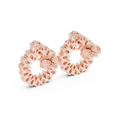 Multi-Shape Lab Grown Diamond Statement Stud Earrings