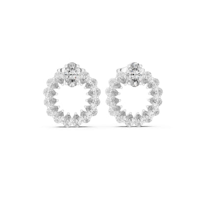 Multi-Shape Lab Grown Diamond Statement Stud Earrings