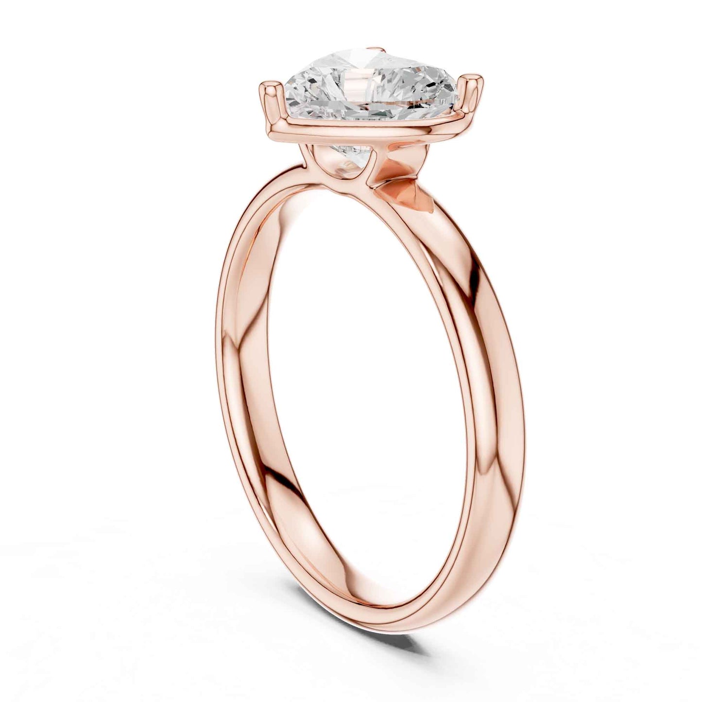 1.5 Carat Heart-Shaped Solitaire Diamond Ring