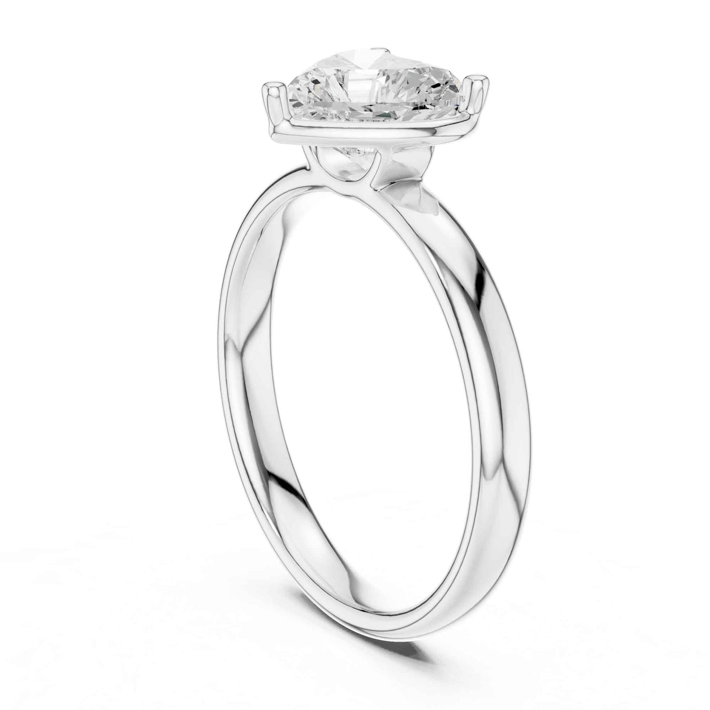 1.5 Carat Heart-Shaped Solitaire Diamond Ring