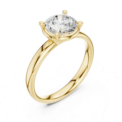 1.5 Carat Round Cut Solitaire Diamond Engagement Ring