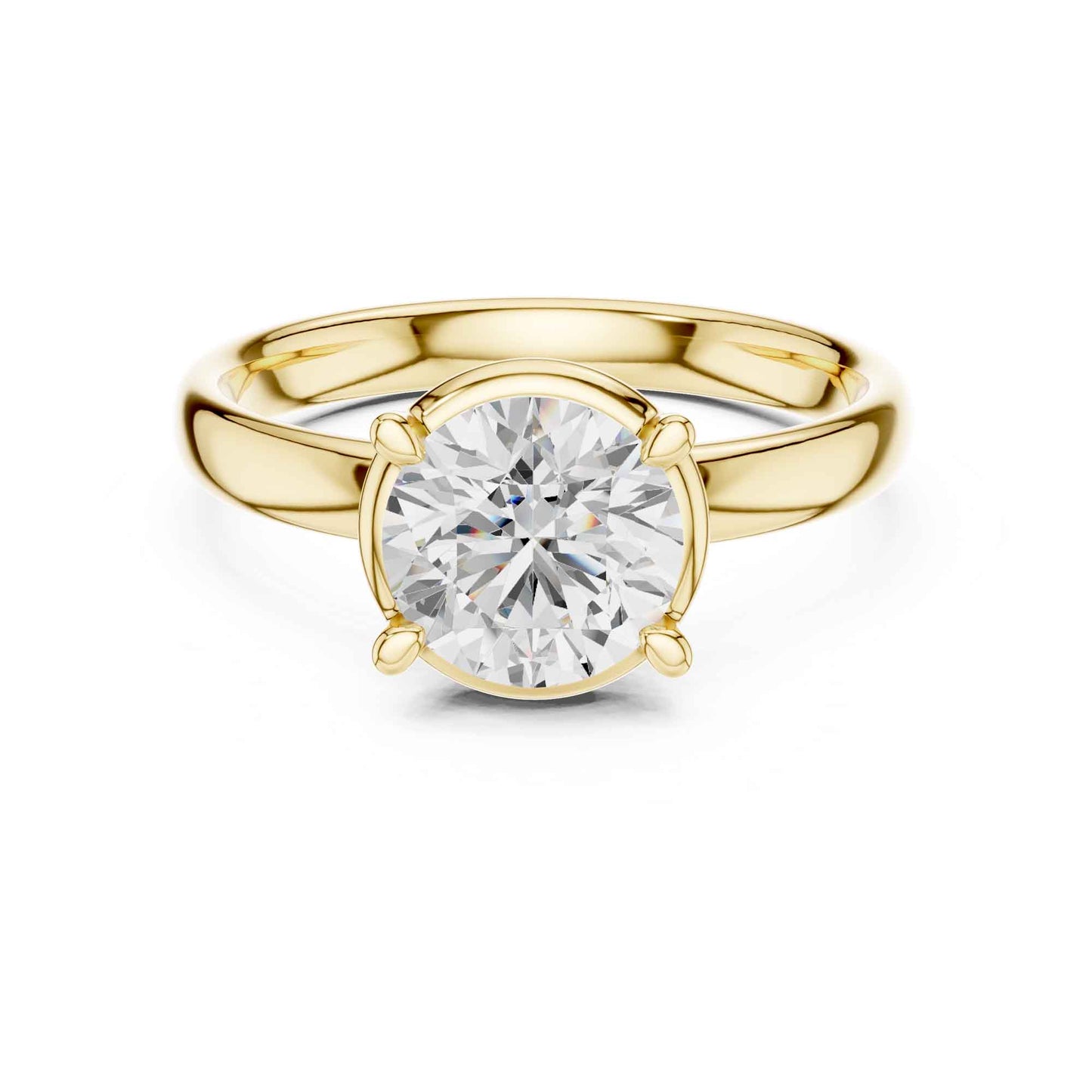 1.5 Carat Round Cut Solitaire Diamond Engagement Ring