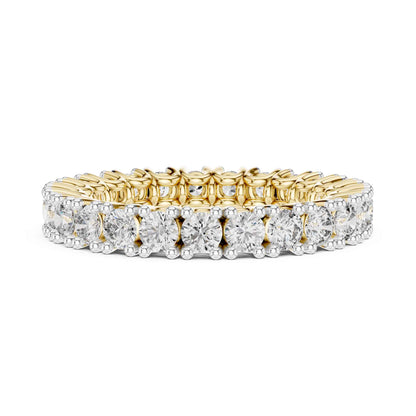 Full Eternity Lab Created Diamond Ring with Round Brilliant Stones