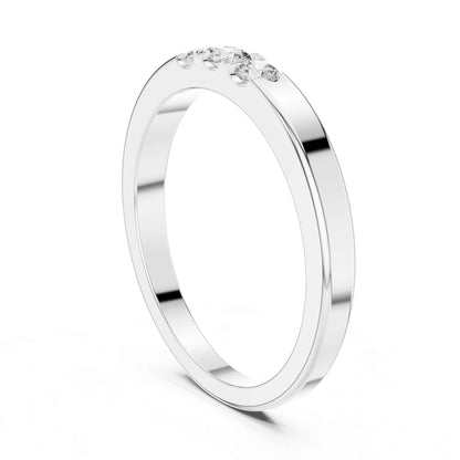 Premium Three Stone Lab Grown Diamond Band
