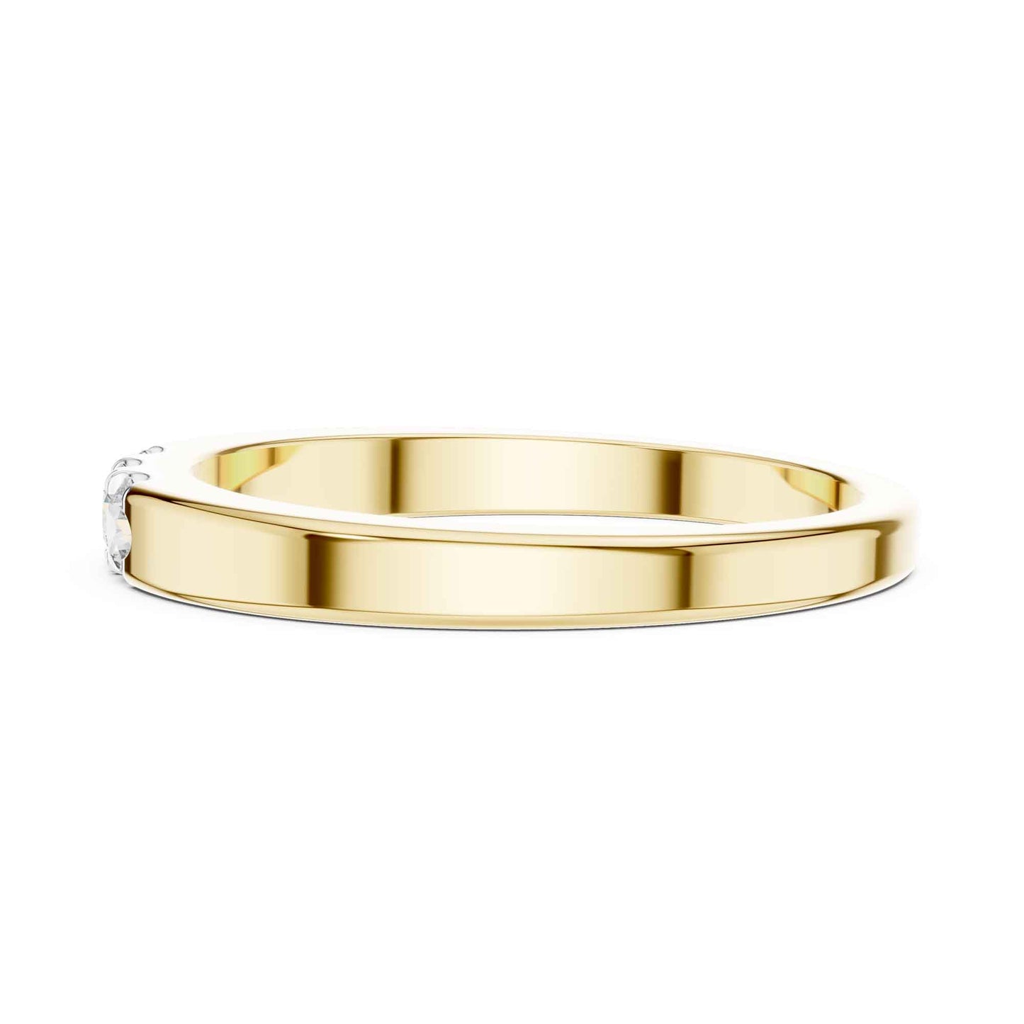 Premium Three Stone Lab Grown Diamond Band