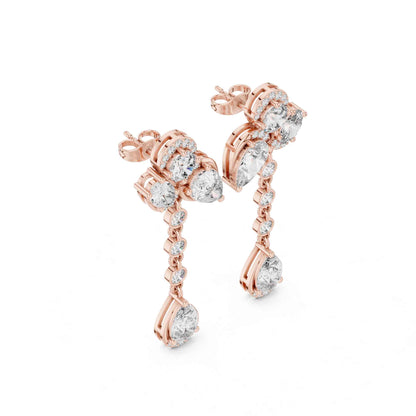 Imperial Cascade Lab Grown Diamond Drop & Dangle Earrings