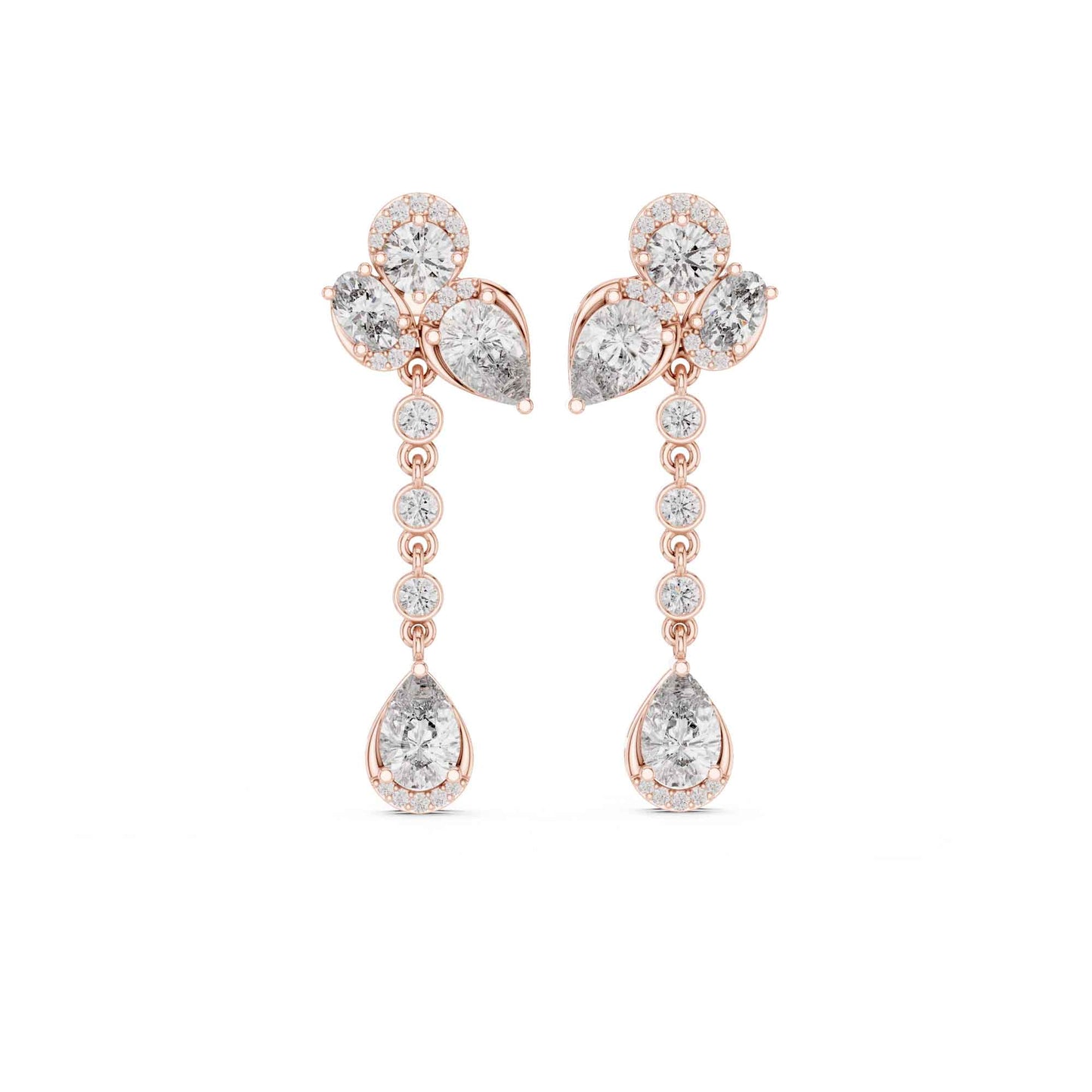 Imperial Cascade Lab Grown Diamond Drop & Dangle Earrings