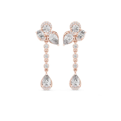 Imperial Cascade Lab Grown Diamond Drop & Dangle Earrings