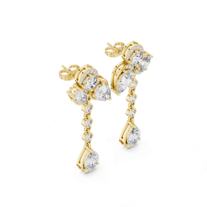 Imperial Cascade Lab Grown Diamond Drop & Dangle Earrings