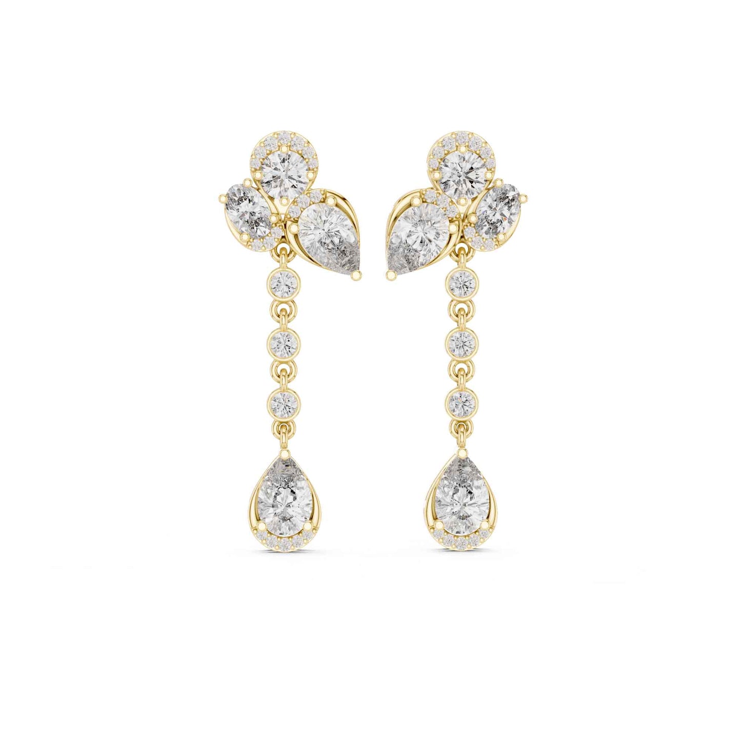 Imperial Cascade Lab Grown Diamond Drop & Dangle Earrings