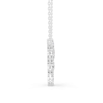 Marquise & Pear Lab Grown Diamond Floral Vine Chain & Pendant