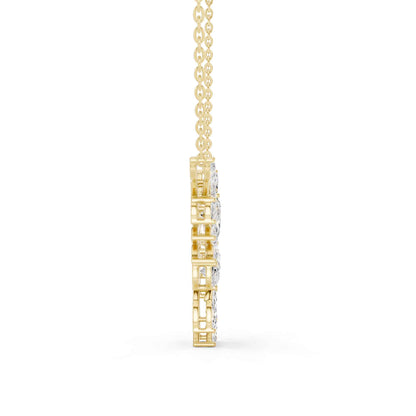 Marquise & Pear Lab Grown Diamond Floral Vine Chain & Pendant