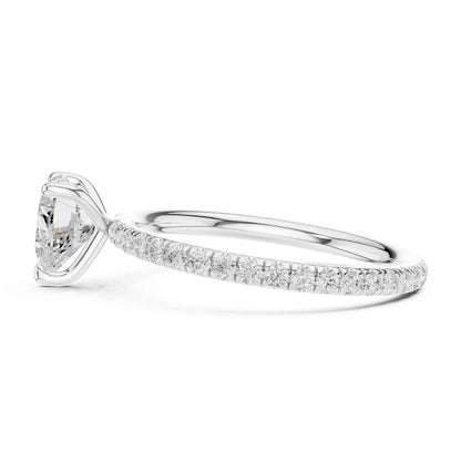 1 Carat Classic Heart Shaped Diamond Engagement Ring