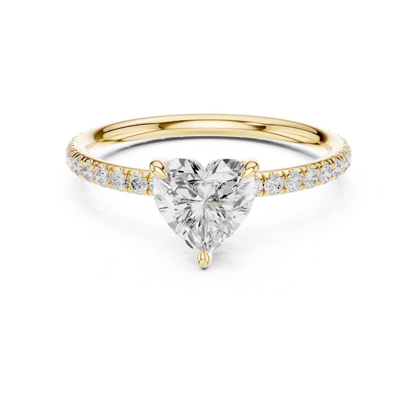 1 Carat Classic Heart Shaped Diamond Engagement Ring