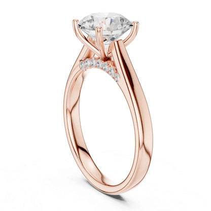 2 Carat Classic Round Cut Lab Grown Diamond Solitaire Engagement Ring