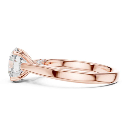 2 Carat Classic Round Cut Lab Grown Diamond Solitaire Engagement Ring