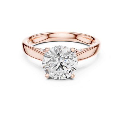 2 Carat Classic Round Cut Lab Grown Diamond Solitaire Engagement Ring