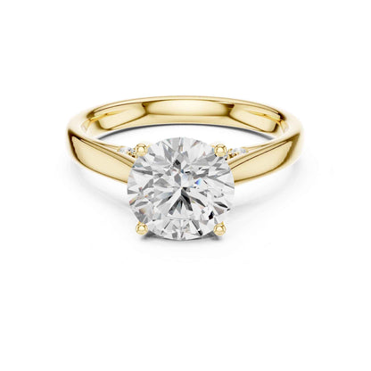 2 Carat Classic Round Cut Lab Grown Diamond Solitaire Engagement Ring