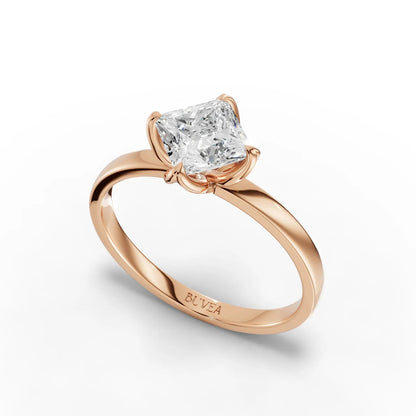 1 Carat Center Princess Cut Moissanite Diamond Engagement Ring