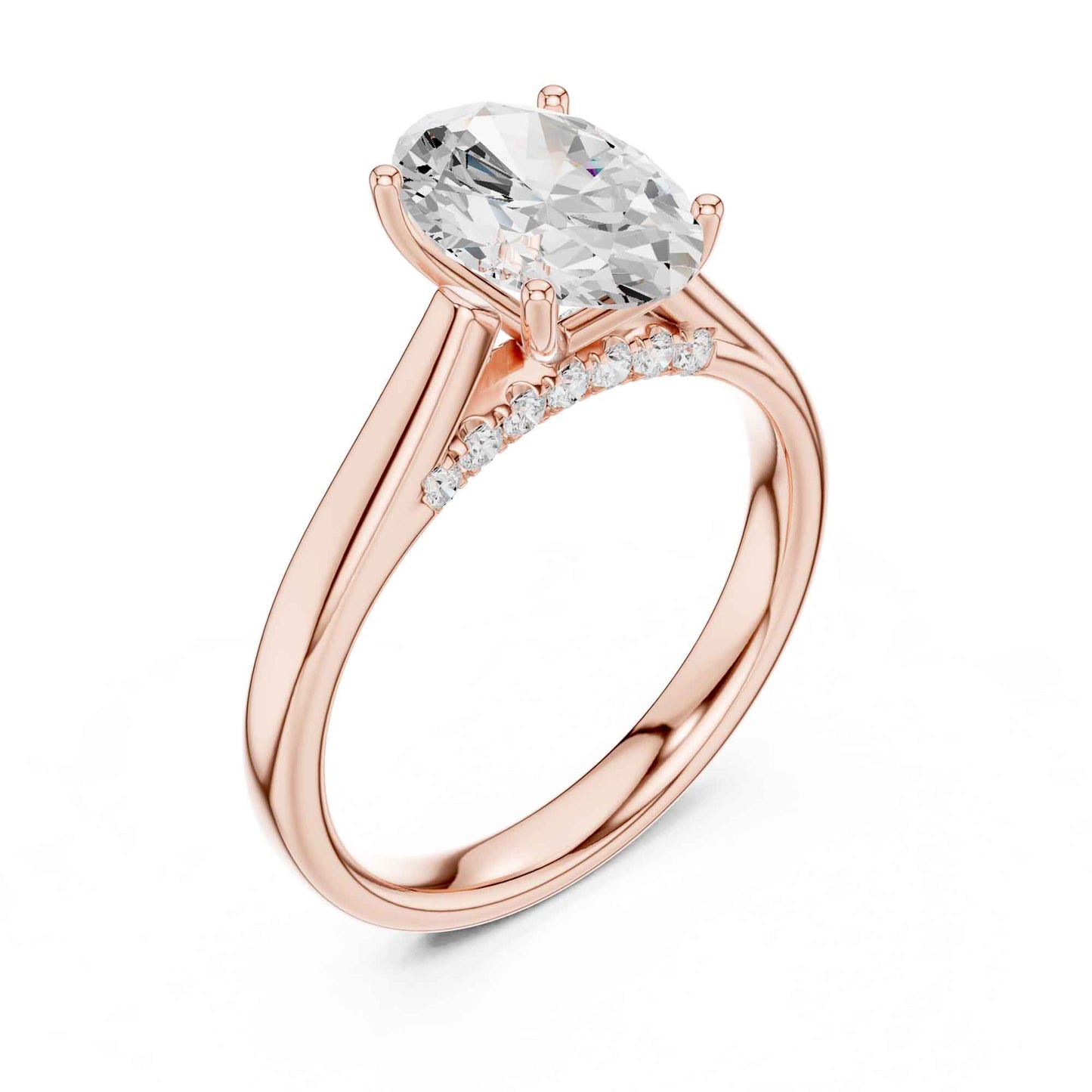 2 Carat Perfect Proposal Oval Cut Lab Diamond Solitaire Rin