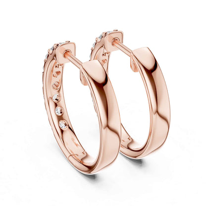 Classic Round Cut Diamond Hoop & Huggie Earrings