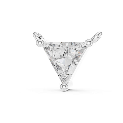 Trillion Cut Lab Grown Diamond Solitaire Chain & Pendant