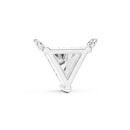 Trillion Cut Lab Grown Diamond Solitaire Chain & Pendant
