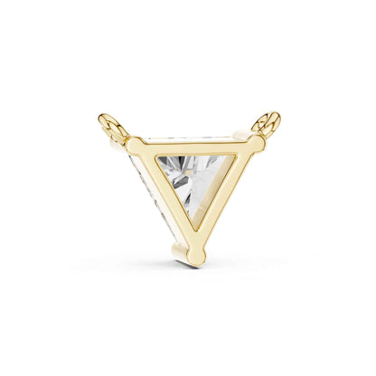 Trillion Cut Lab Grown Diamond Solitaire Chain & Pendant