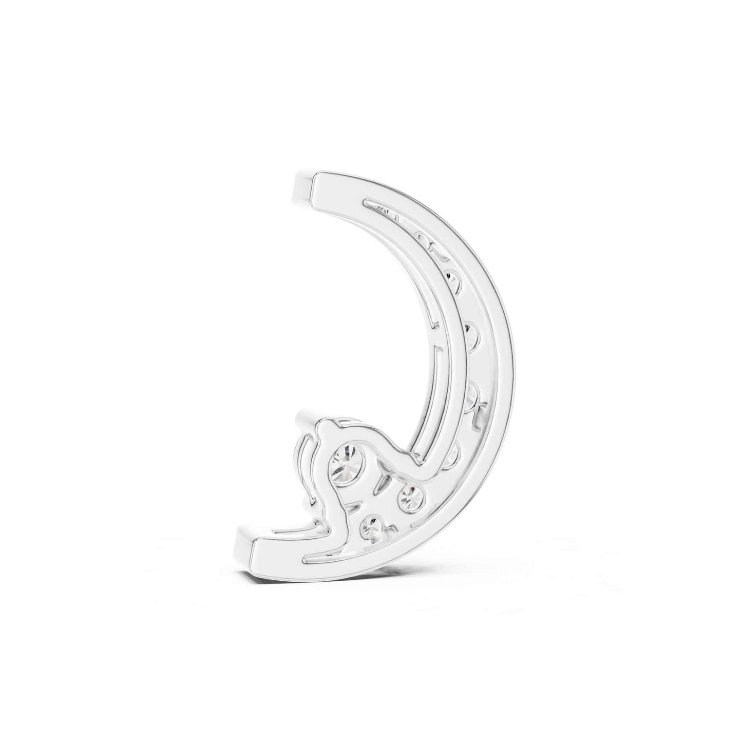 Lunar Blessings Lab Grown Diamond Crescent Chain & Pendant
