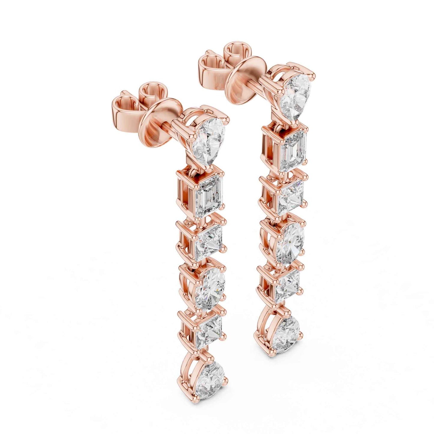 Celeste Multi-Shape Lab Grown Diamond Drop & Dangle Earrings