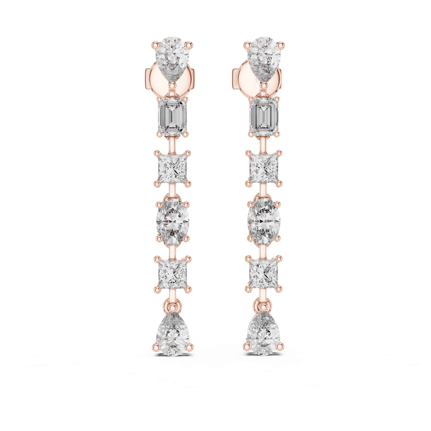 Celeste Multi-Shape Lab Grown Diamond Drop & Dangle Earrings