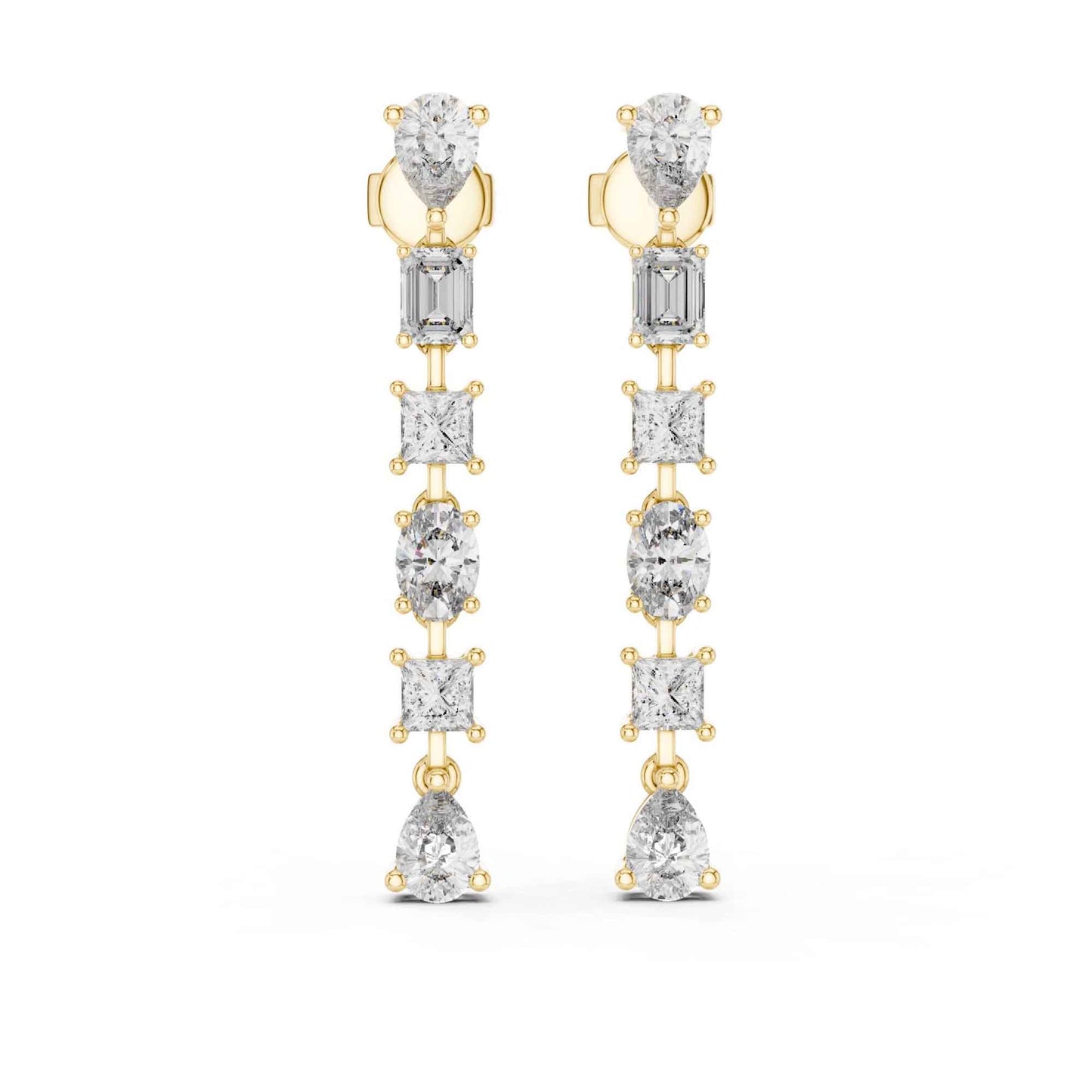 Celeste Multi-Shape Lab Grown Diamond Drop & Dangle Earrings