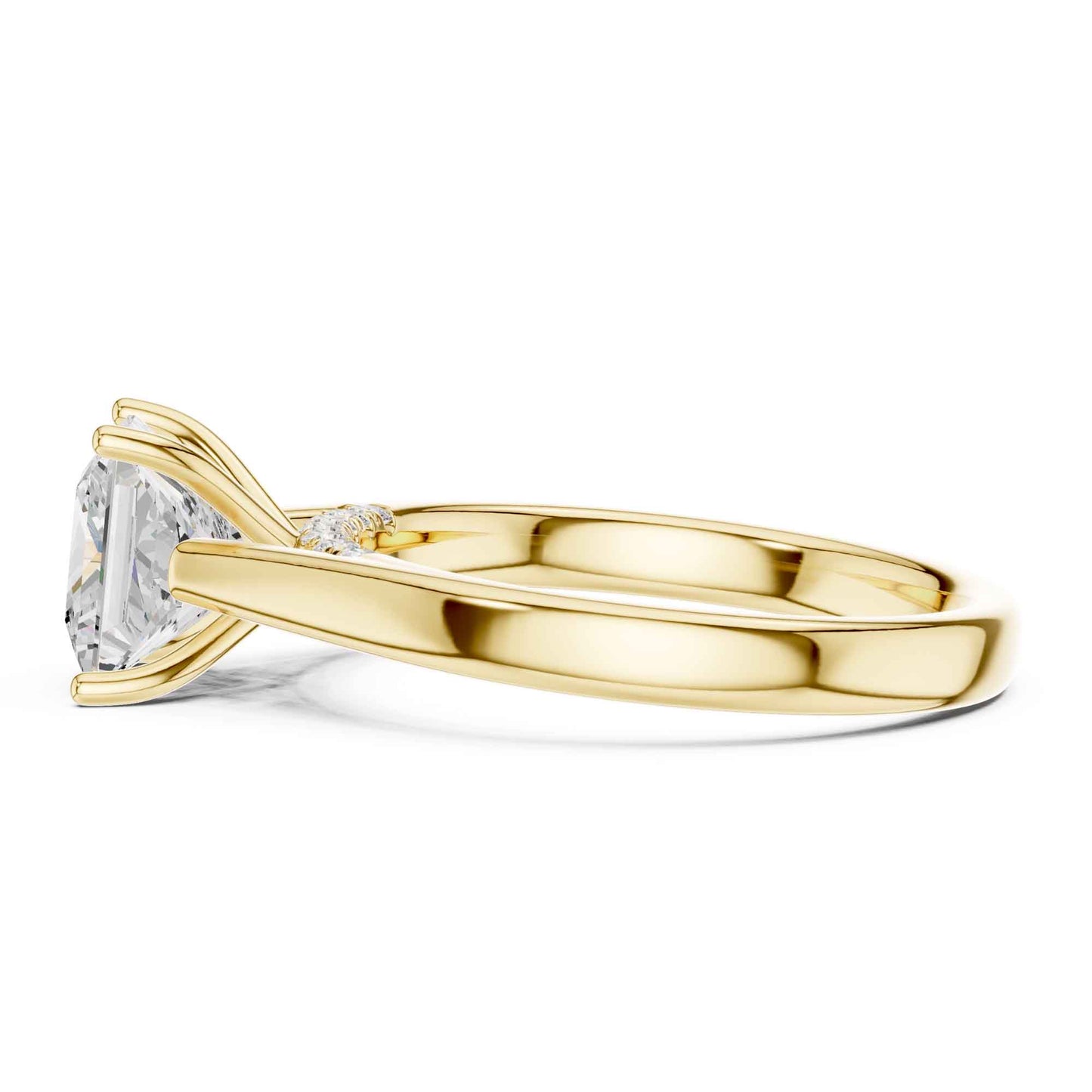 2 Carat Princess Cut Lab Grown Diamond Engagement Ring