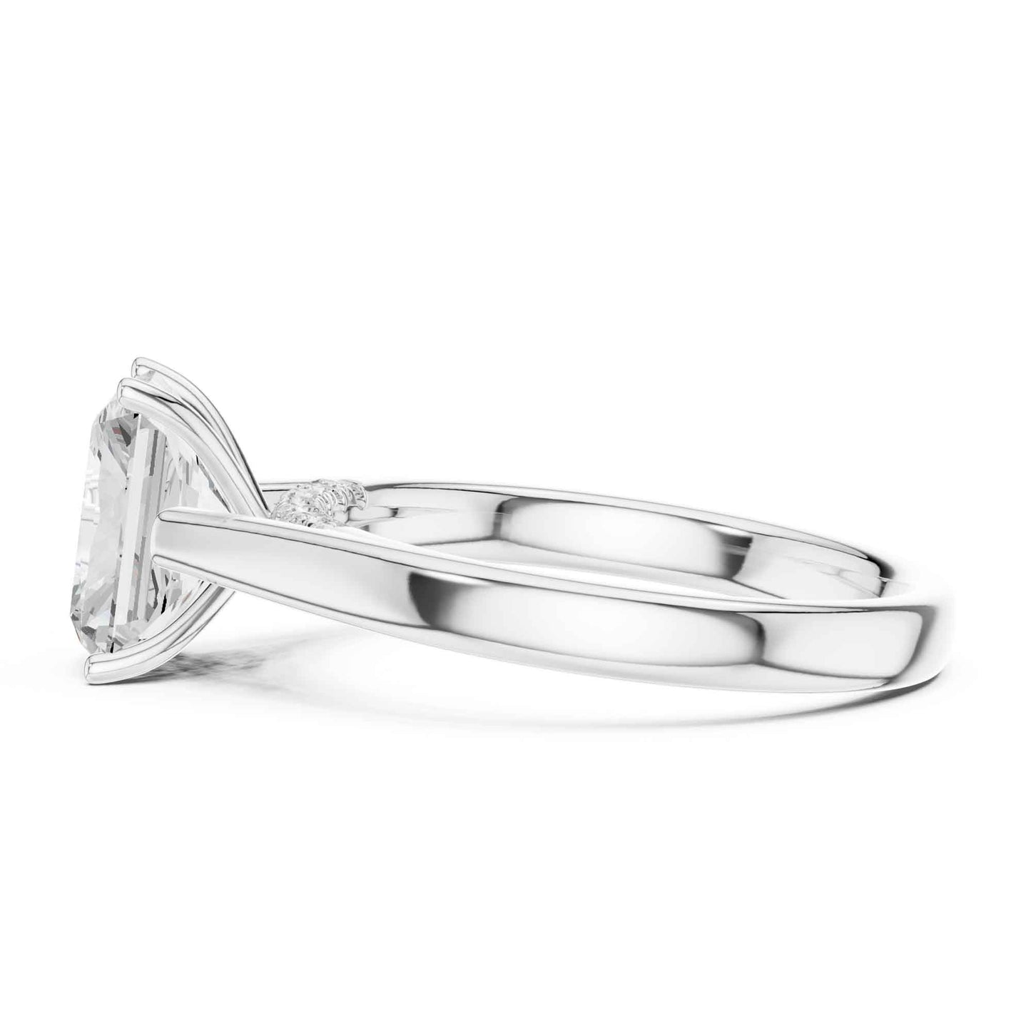 2 Carat Radiant Cut Lab Grown Diamond Engagement Ring