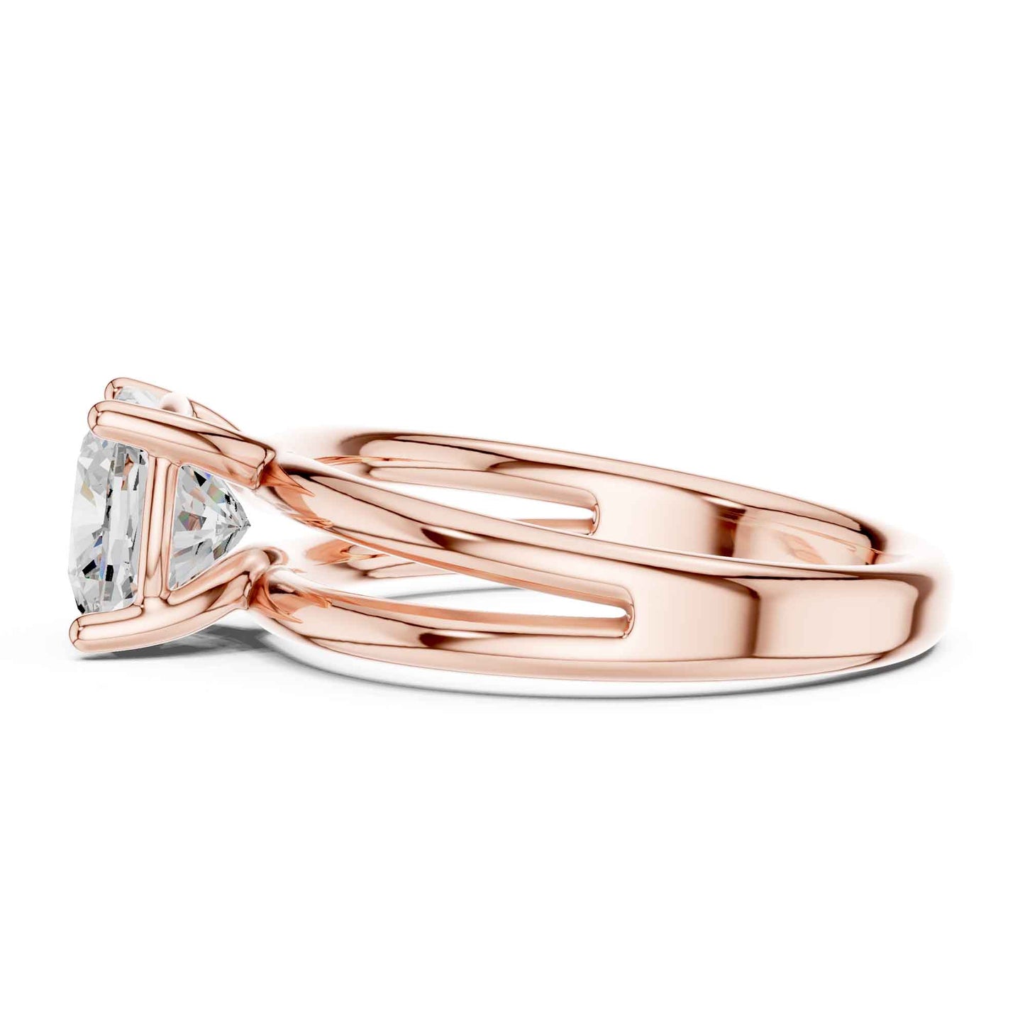 2 Carat Cushion Cut Diamond Solitaire Engagement Ring